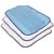 Mikroszálas törlőkendő csomag MIX - 2 fehér, 1 kék
