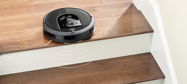 iRobot Roomba i7 robotporszívó leesés érzékelővel rendelkezik
